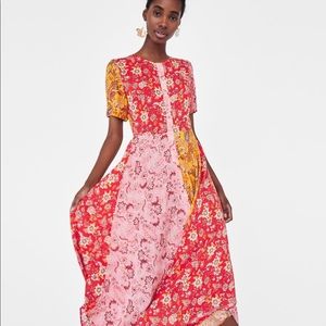 Zara patchwork dress